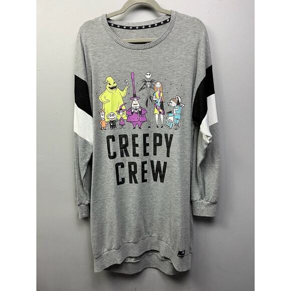 Nightmare‎ Before Christmas Disney Tunic Shirt Womens Large Creepy Spooky - Picture 1 of 9